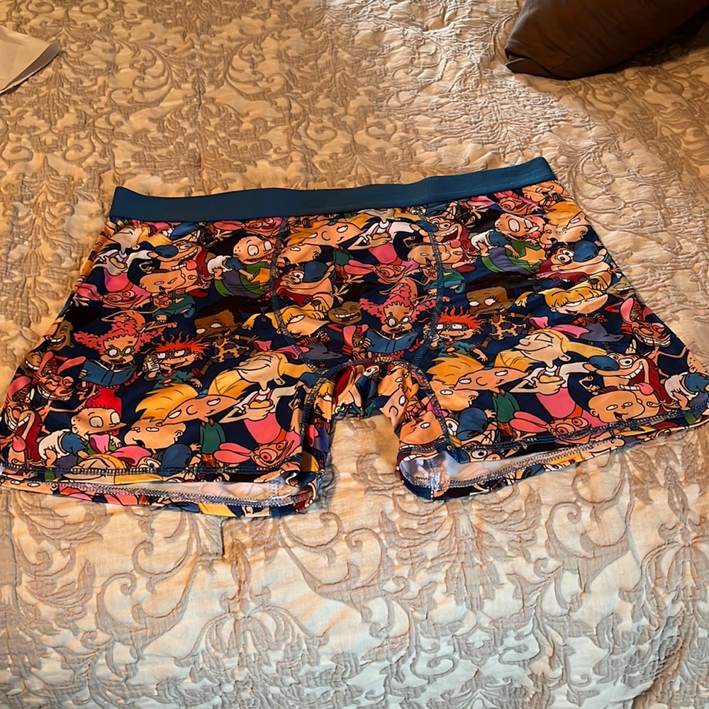 Men’s underwear size XL. Nickelodeon brand cartoon characters.